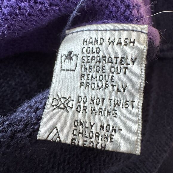 Vintage BP Design Purple Full Zip Ugly Christmas Sweater Snowman Size XL Holiday - Picture 5 of 9